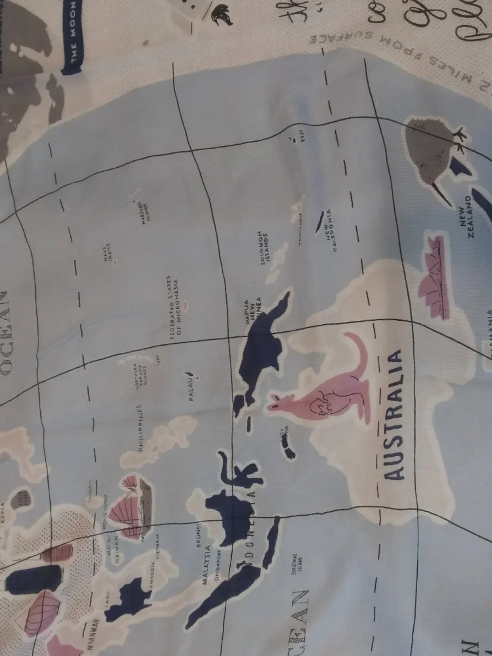 Kate Spade World Map Scarf